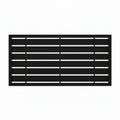 2 Ft. X 4 Ft. Boardwalk Black Polypropylene Decorative Screen Panel