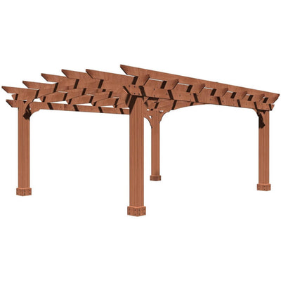 10' × 12' Cedar Wood Pergola Gazebo – Premium Arched Roof & Weather‑Resistant