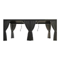 10X20 FT Alora Premium Louvered Pergola With Curtains And Netting