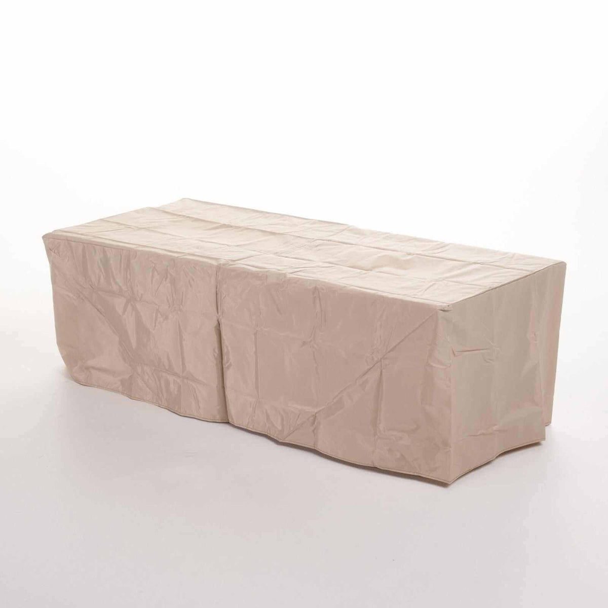 Rectangular Wood‑Finish MGO Fire Table – 50,000 BTU Propane, Grey