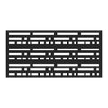 2 Ft. X 4 Ft. Morse Black Polypropylene Decorative Screen Panel