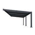 10' x 20' Wall‑Mounted Aluminum Louvered Pergola
