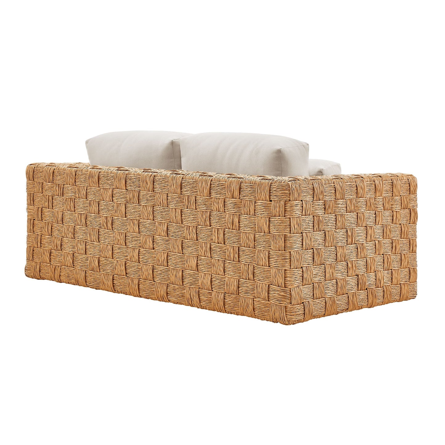 Thames Outdoor Patio Wicker Loveseat