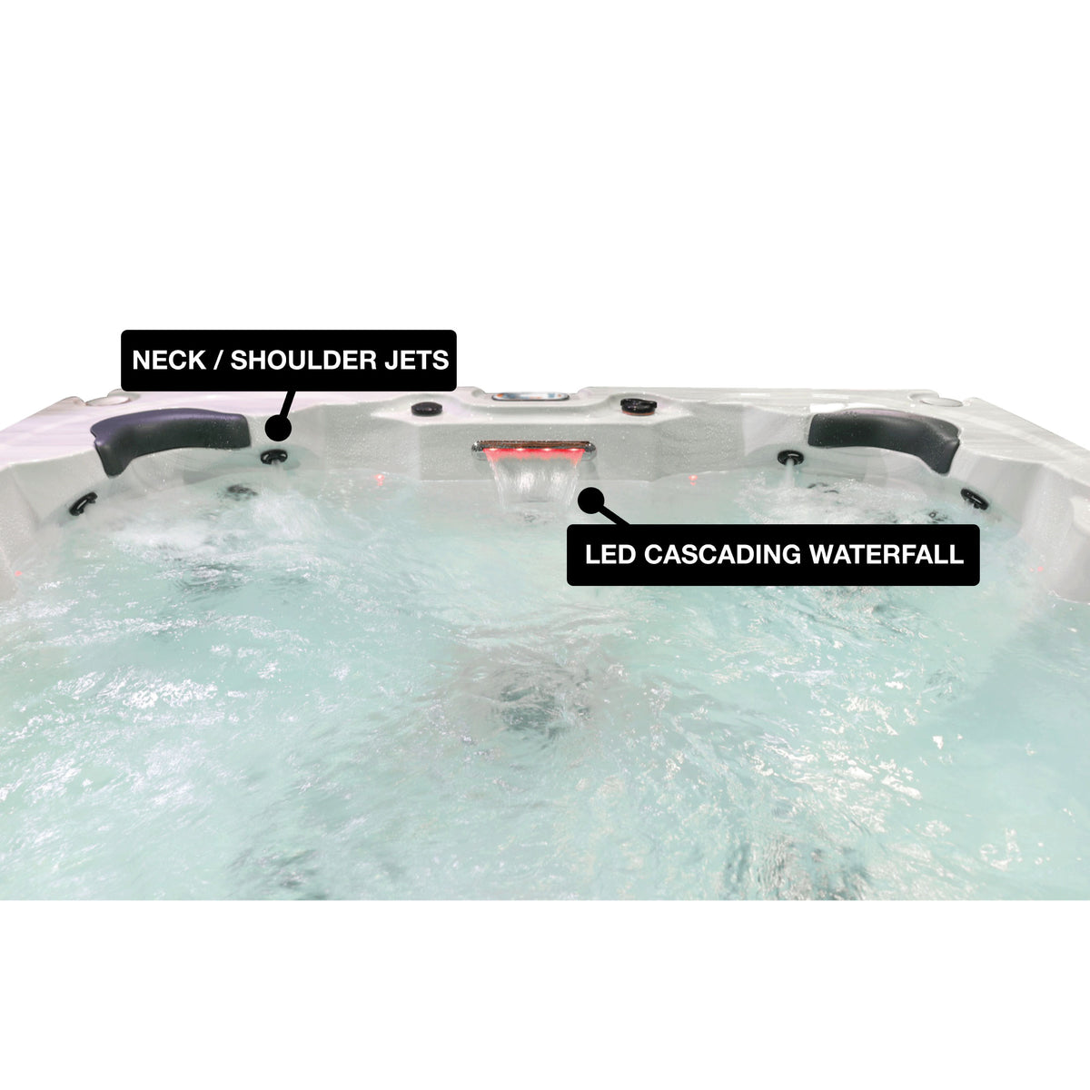 Liberty Spas LYS7000 – 7‑Person Open‑Seating Spa with Glacier, Ozone & UV Water Purification