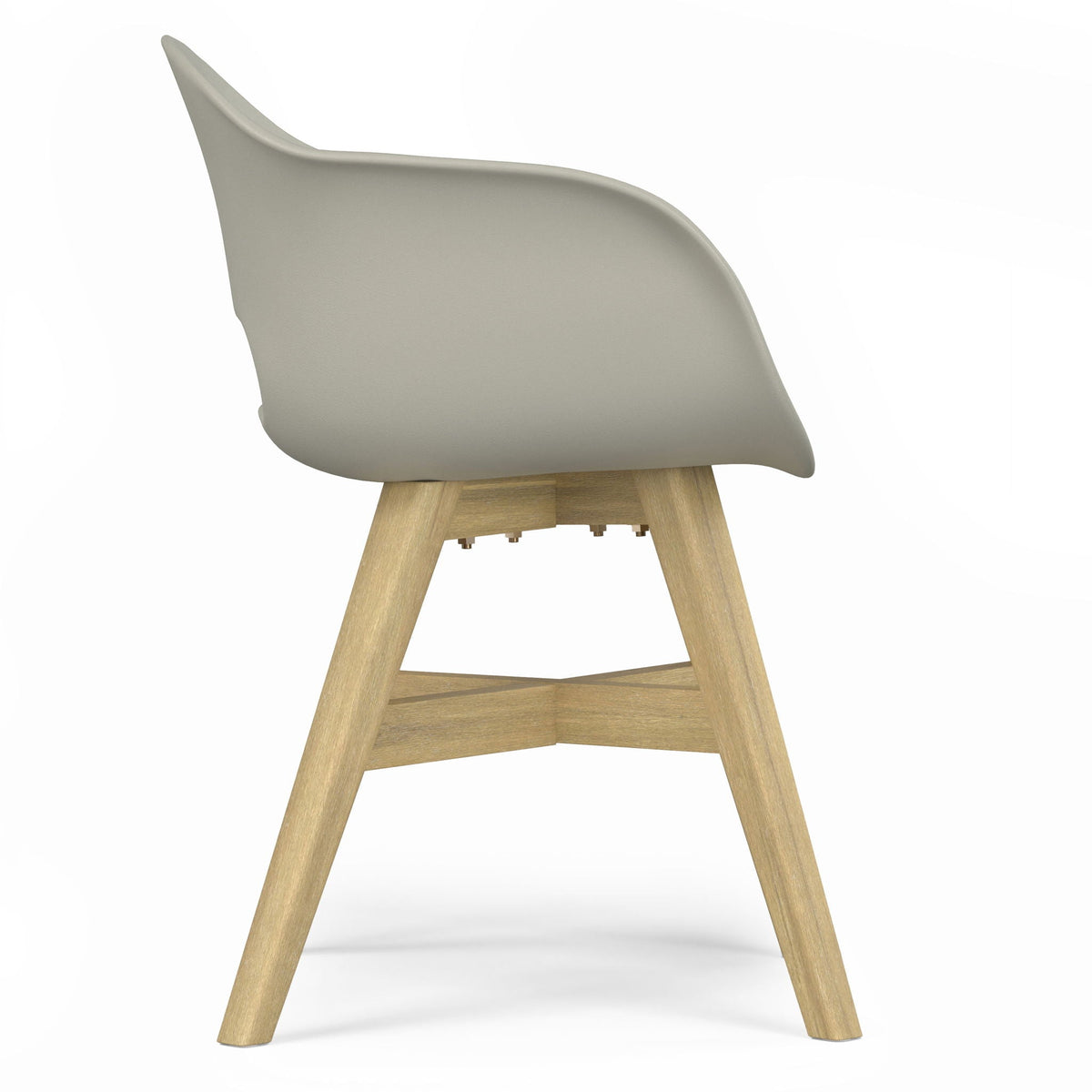 Acacia Wood Outdoor Dining Chairs with Hand‑Wrapped Rope Seat – Set of 2