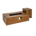 2 Piece Outdoor Propane Fire Pit Table Set