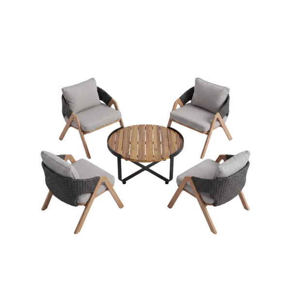 Wicker Patio Conversation Set - 4 Person