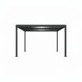 10'x12' Gray Louvered Pergola Outdoor Aluminum Pergola with Adjustable Roof for Patio Gray Hardtop Gazebo