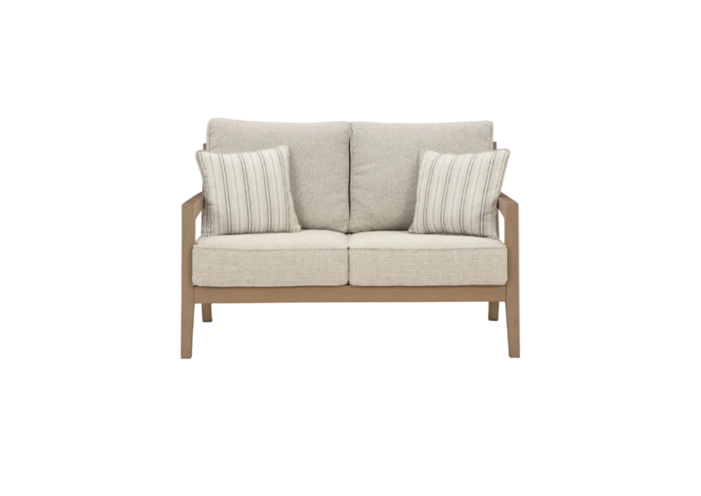 Hallow Creek - Loveseat With Cushion - Driftwood