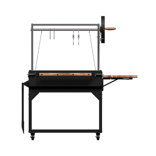 4' x 2' Heavy-Duty Argentine Santa Maria Heritage Wood Fire And Charcoal BBQ Grill