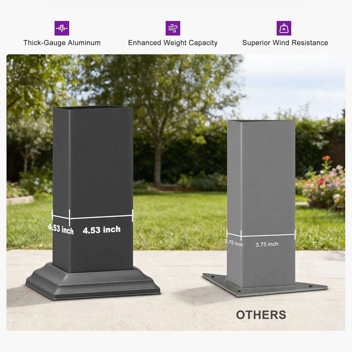 8' x 10' Modern Louvered Aluminum Pergola With Sloped Roof