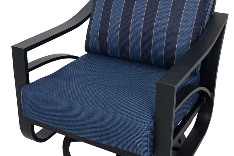 Jarvis Aluminum Swivel Rocking Chair Set of 2