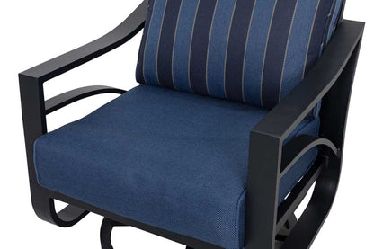 Jarvis Aluminum Swivel Rocking Chair Set of 2