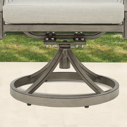 Azur Outdoor 8 Person Square Dining Set with Sunbrella® Cushions