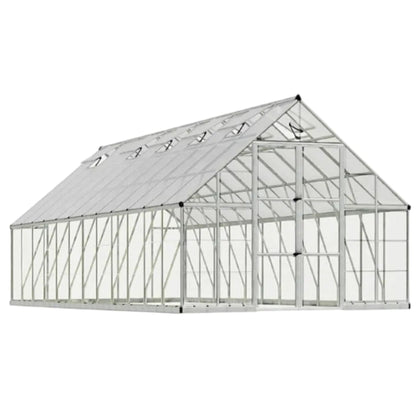 10' x 24' Heavy-Duty Walk-In Greenhouse – Polycarbonate Panels, Aluminum Frame & Built-In Gutter System (SAK58472)