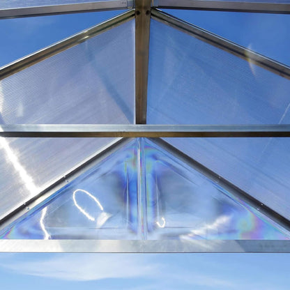 10' x 24' Heavy-Duty Walk-In Greenhouse – Polycarbonate Panels, Aluminum Frame & Built-In Gutter System (SAK58472)