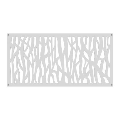 2 Ft. X 4 Ft. Sprig White Polypropylene Decorative Screen Panel