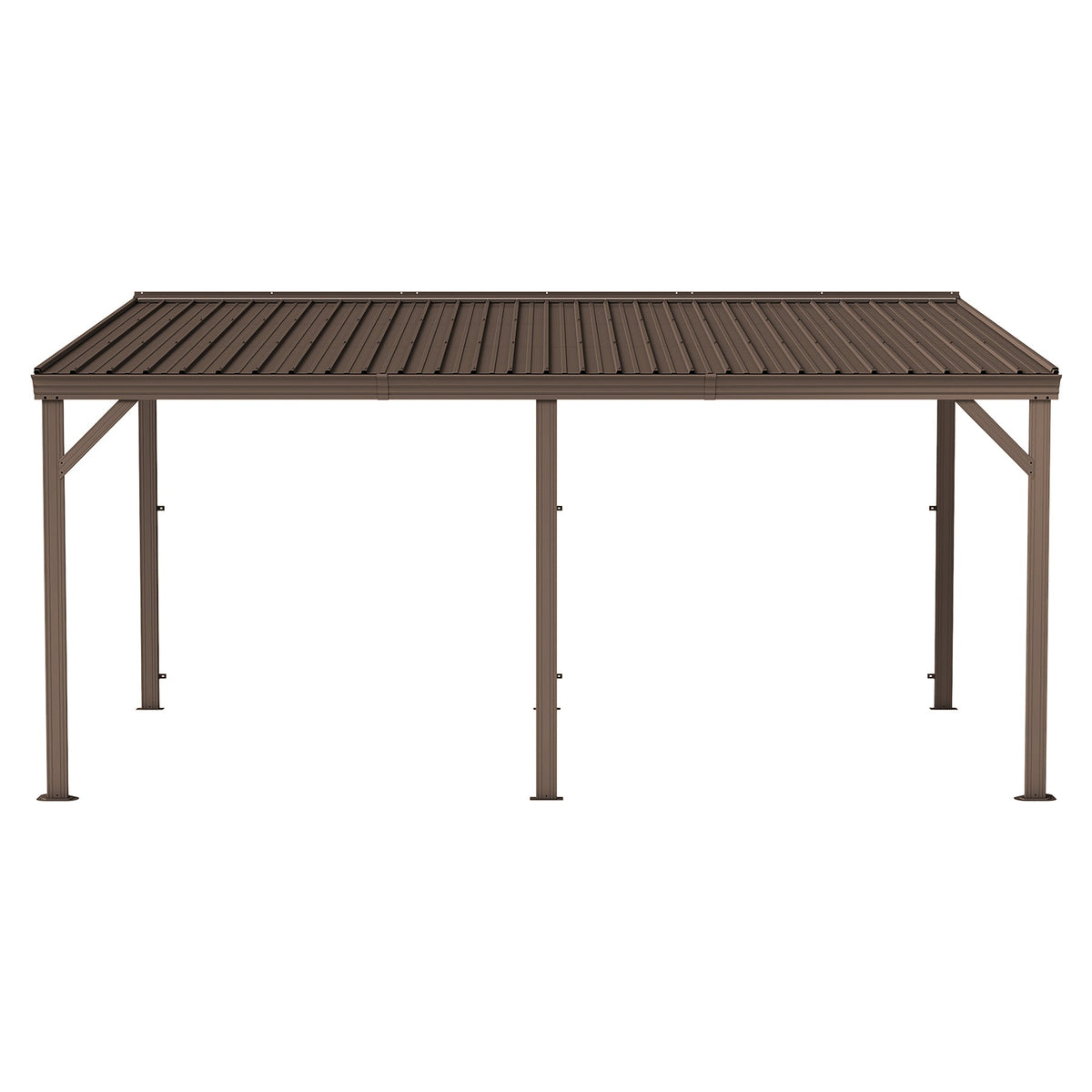 10'x16' Hardtop Lean-To Gazebo with Gutters