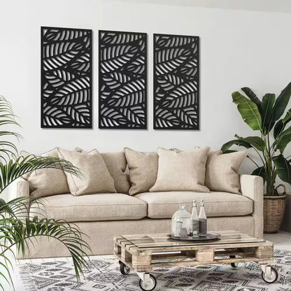2 Ft. X 4 Ft. Sanibel Black Polypropylene Decorative Screen Panel
