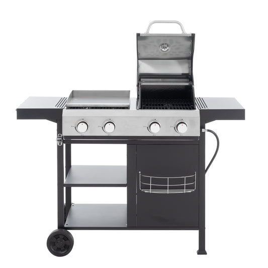 2+2 Multi‑Function Gas Grill & Griddle Combo