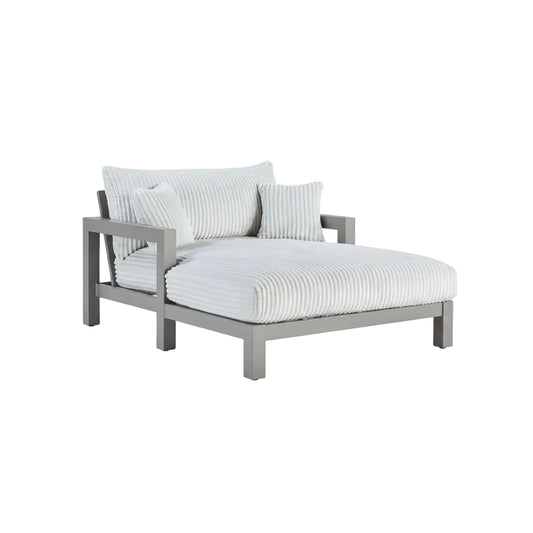 Hurley Park - Chaise Lounge With Cushion - Gray