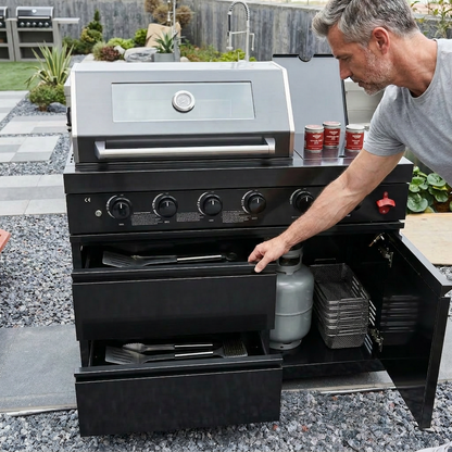 46-Inch Stainless Steel Outdoor BBQ Grill