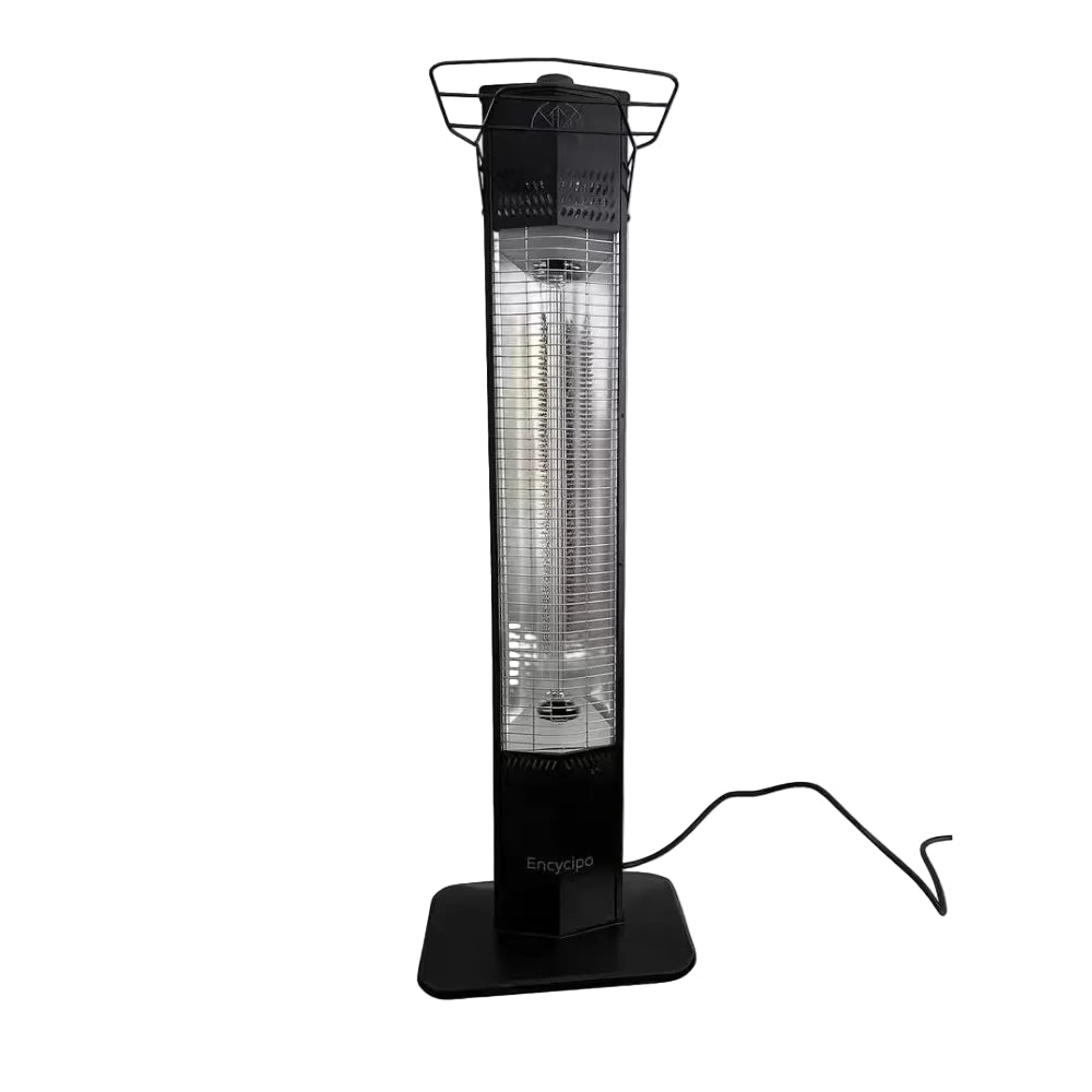 1500W Outdoor Infrared Patio Heater, 36In Portable Tower W 3 Heat Levels, IPX5 Waterproof, Tip-Over&Overheat Protection