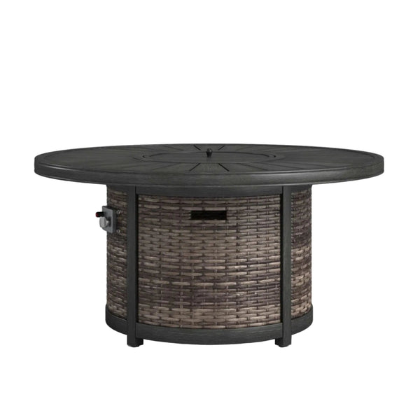 Cassara Resort - Propane Outdoor Fire Pit Table - Brown