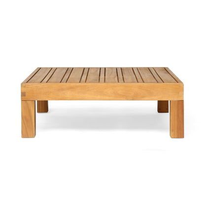 Oana Acacia Wood Patio Furniture Set with Water-Resistant Cushions - Multiple Colors