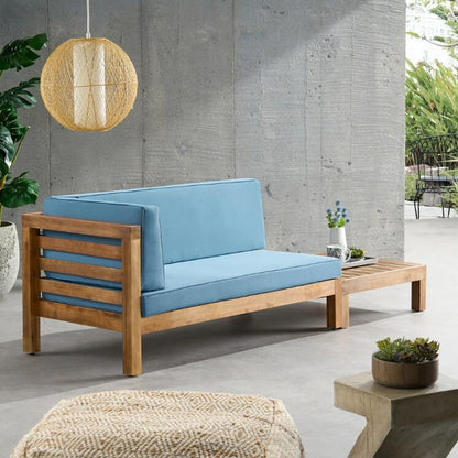 Oana Acacia Wood Patio Furniture Set with Water-Resistant Cushions - Multiple Colors