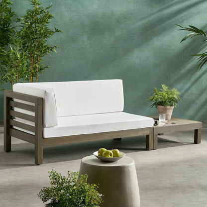 Oana Acacia Wood Patio Furniture Set with Water-Resistant Cushions - Multiple Colors