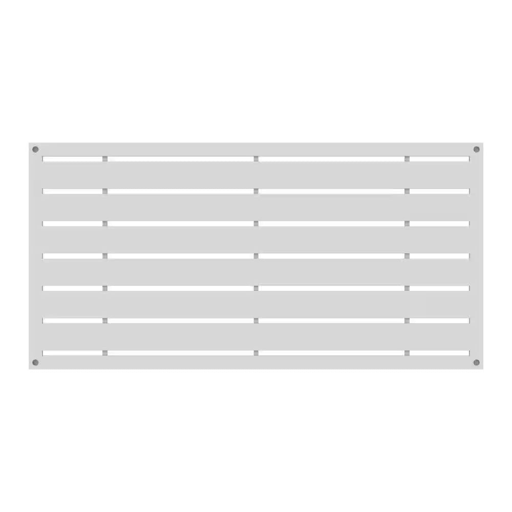 2 Ft. X 4 Ft. Boardwalk White Polypropylene Decorative Screen Panel