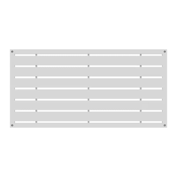 2 Ft. X 4 Ft. Boardwalk White Polypropylene Decorative Screen Panel