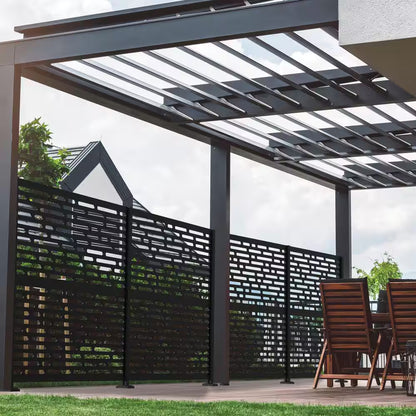 Matte Black Aluminum Decorative Screen Panel Frame Kit