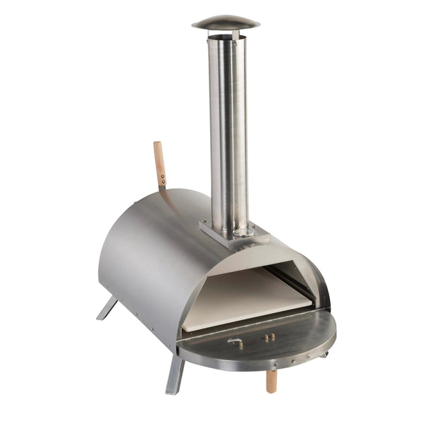Lil Luigi Portable Pro Wood-Fired Oven – Stainless Steel Outdoor Pizza Oven with Easy-Load Fire Box