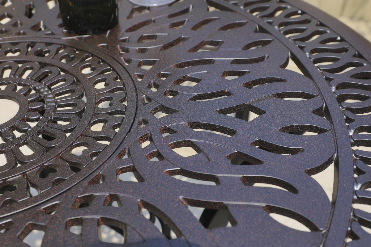 Black Aluminum Outdoor Patio Set – Complete Classic Garden Seating