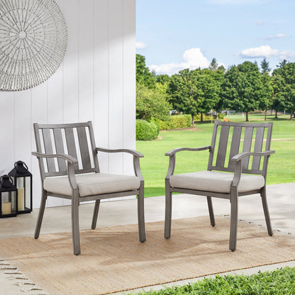 Azur Outdoor 8 Person Square Dining Set with Sunbrella® Cushions