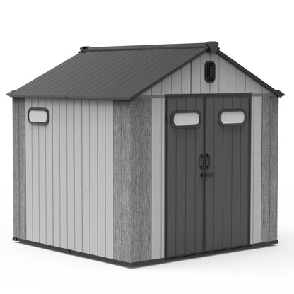 8' x 8' Weather-Resistant Resin Outdoor Storage Shed