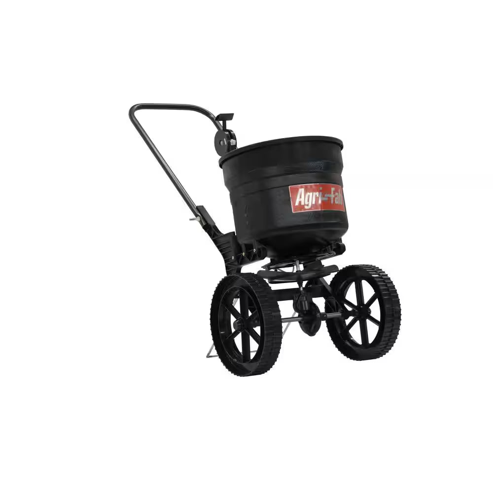 50 Lbs. Capacity Side Deflector Push Broadcast Spreader for Seed, Fertilizer and Ice Melt