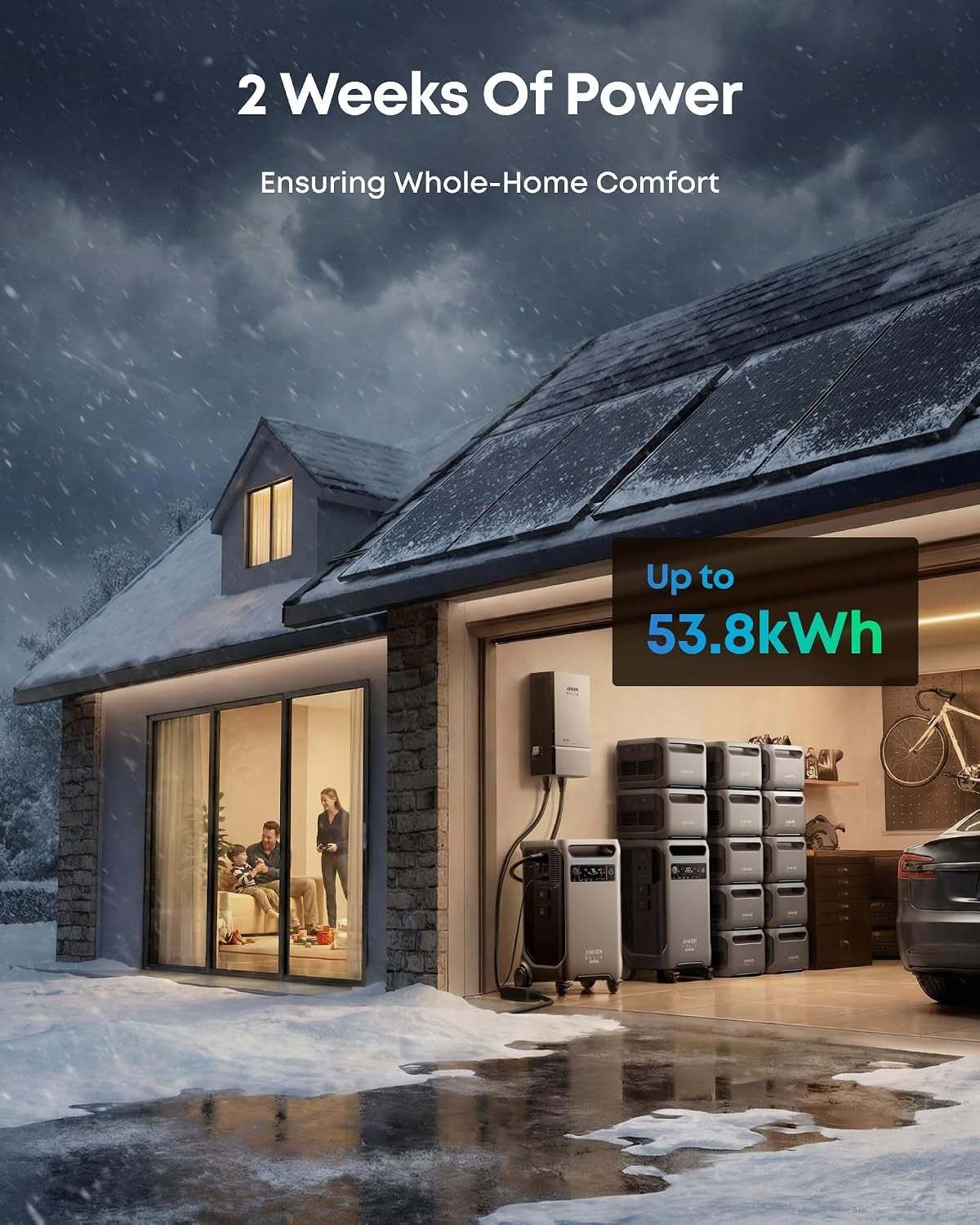 SOLIX F3800 plus Portable Power Station, 3,840Wh, 3,200W Solar Input