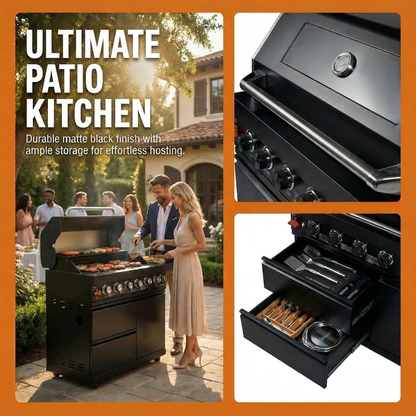 43-Inch Stainless Steel BBQ Grill