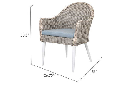 Allux 7-Piece Wicker Dining Set