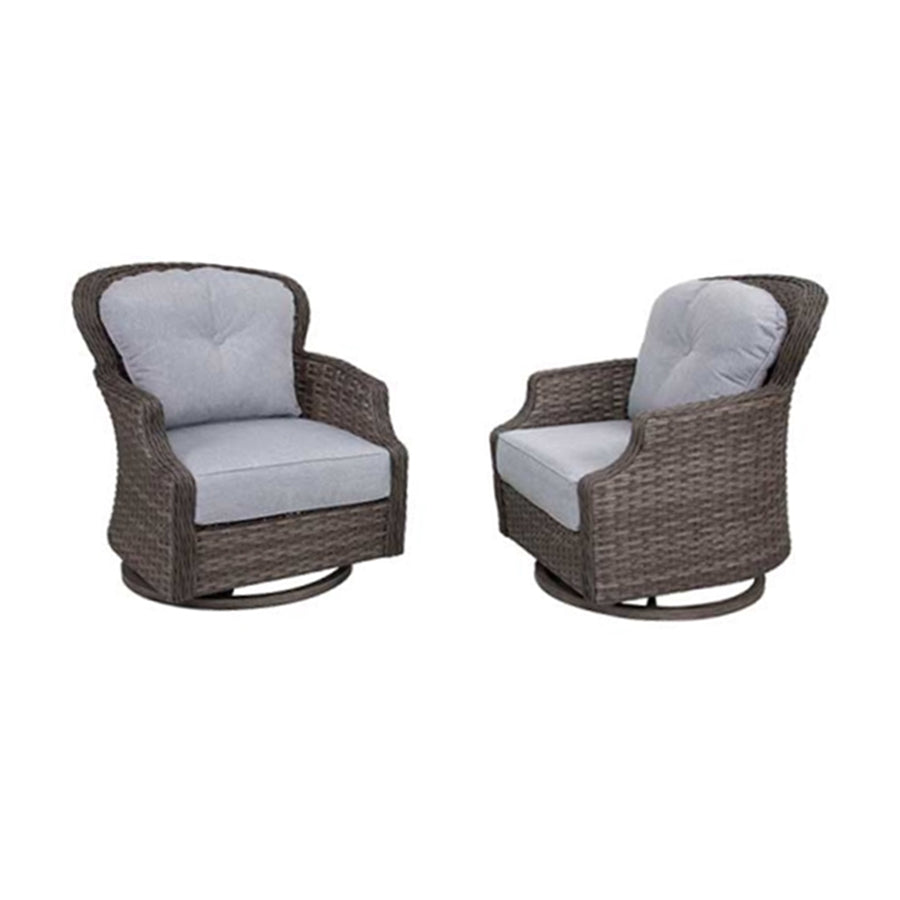 2 Tenaya Wicker Swivel Rocking Chair - Set of 2