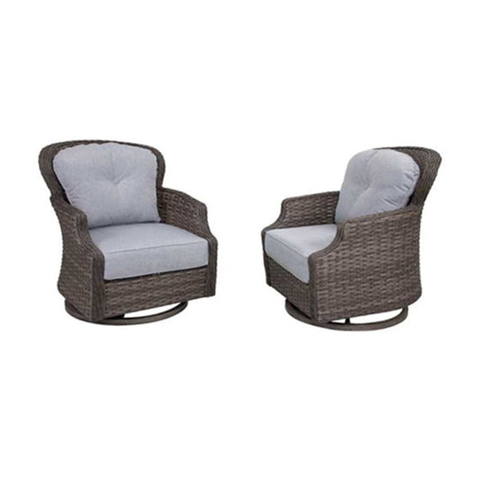 2 Tenaya Wicker Swivel Rocking Chair - Set of 2
