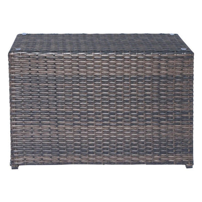 Modern Wicker Outdoor Seating Set with Cushions – Aluminum Frame & HDPE Wicker 3-Piece