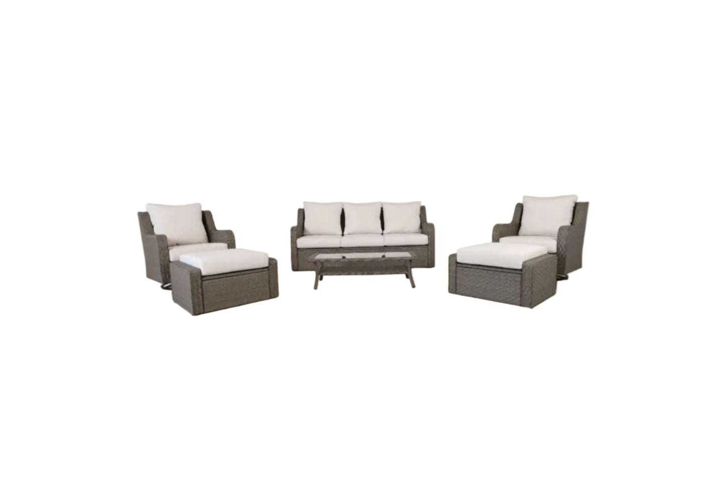 Luxury Rattan Patio Conversation Set