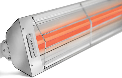 WD-6028 SS Stainless Steel Dual Element Fixture Electric Patio Heater 61.25" Long, 6000 Watt, 208 Volts, Stainless Steel Finish