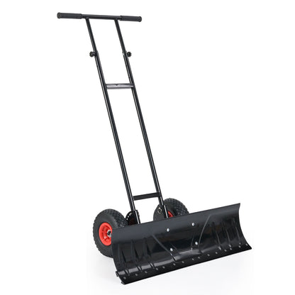 Snow Shovel 36" with Wheels and Adjustable Angle-Black
