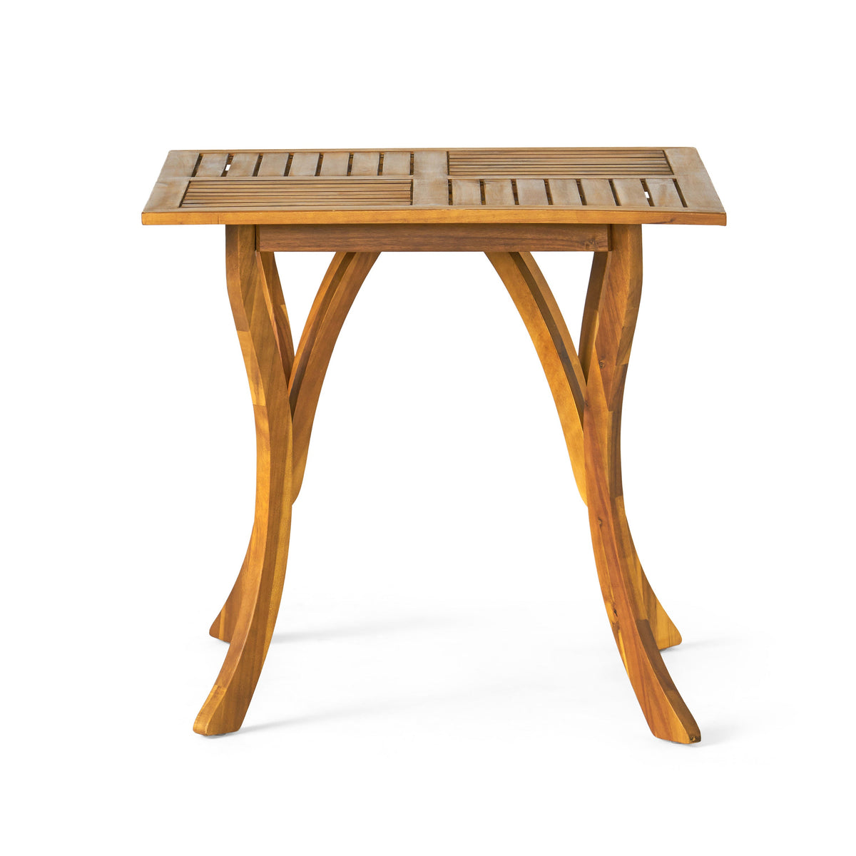 Acacia Wood 5-Piece Patio Dining Set with Rectangular Table - Teak