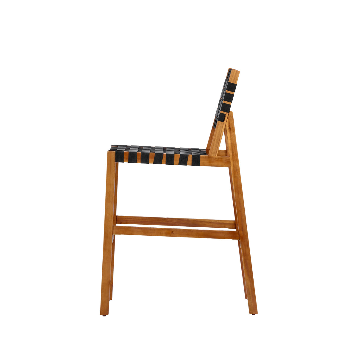 Acacia Wood Bar‑Height Patio Dining Set — 5‑Piece Square Table & Woven Bar Chairs